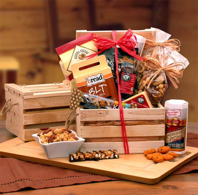 Premium Nuts & Snacks Crate – Gift Shop Cart